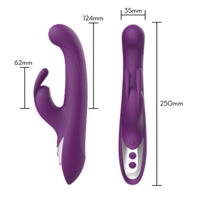 FotoSuper Vibrador Estimulador Ponto G com Rabbit Estimulador de Clitoris Toque Aveludado
