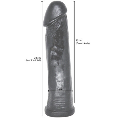 FotoPênis Gigante Calígula em Silicone Maciço 24 x 5 cm
