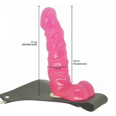 FotoCinta Ajustável com Prótese Realística 17 cm x 3,5 cm