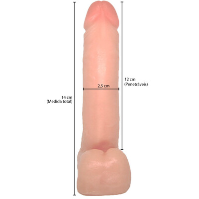 Foto Pênis Minor em Silicone Maciço 14 x 2,5 cm