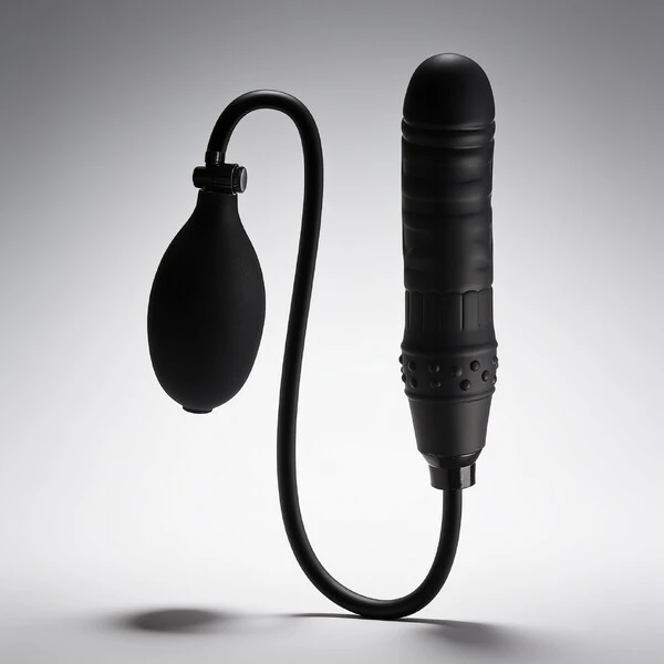 Pênis Plug Anal Inflável Silicone 14,5 cm x 4 cm - Dom H9