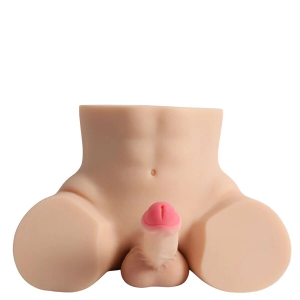 Masturbador Bumbum Masculino com Pênis Realístico e Glande Encoberta