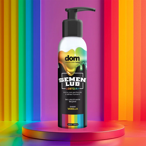 Gel Lubrificante Beijável Semen Lub LGBTQIA+ Sabor Vanilla