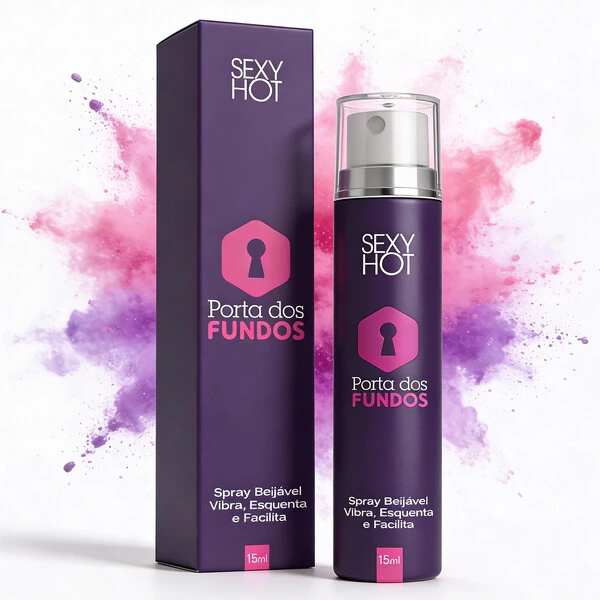 Porta dos Fundos Dessensibilizante Anal Beijável 3 em 1 Vibra, Esquenta e Facilita