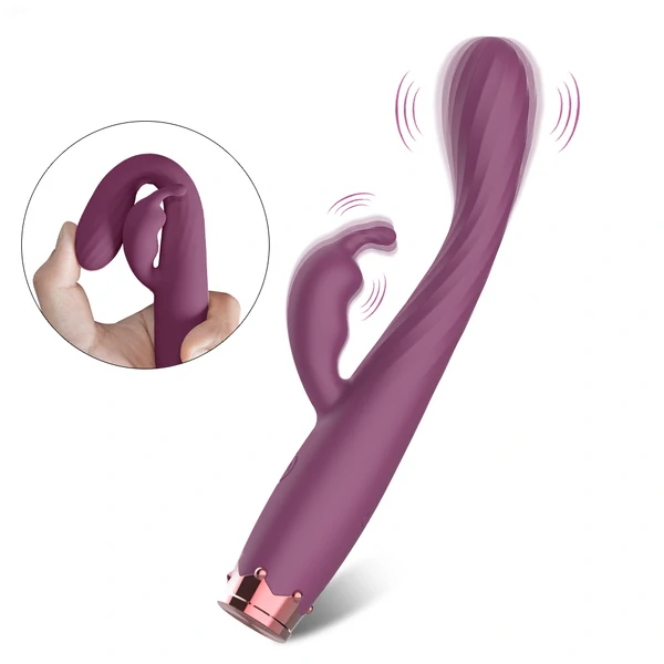 Vibrador com Estimulador Clitoriano Little King