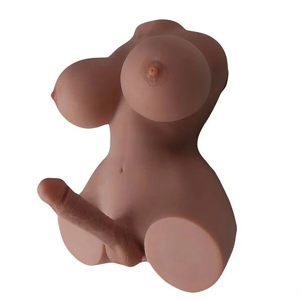 Boneca Hermafrodita Meio Corpo Pênis Vagina Ânus Sex Doll