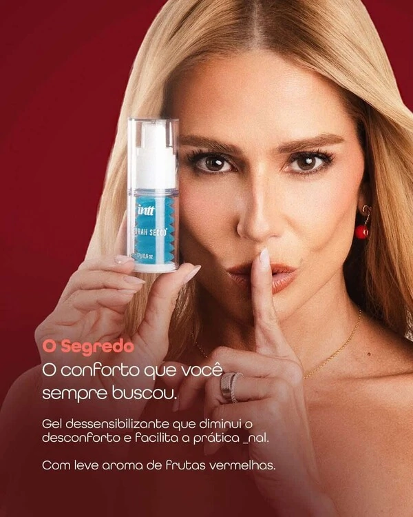 Gel Dessensiblizante Facilitador Anal Frutas Vermelhas 17g Deborah Secco