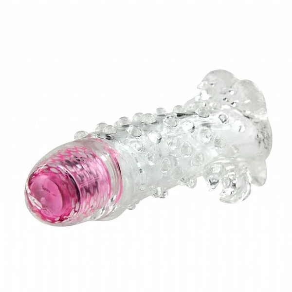 Capa Peniana Brave Man com Vibrador de Toque e Estimulador de Clitóris