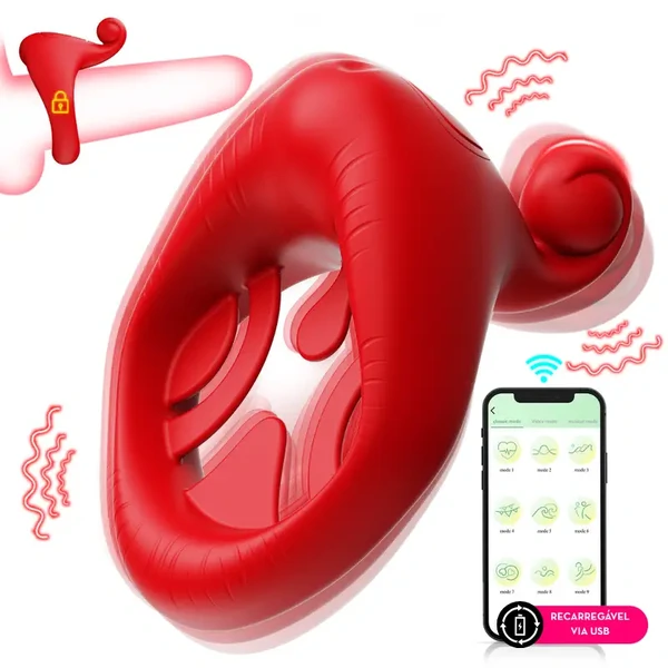 Anel Peniano Estimulador De Clitoris Vibrador Por Aplicativo