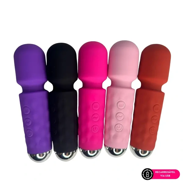 Mini Massageador Varinha Mágica com Toque Suave