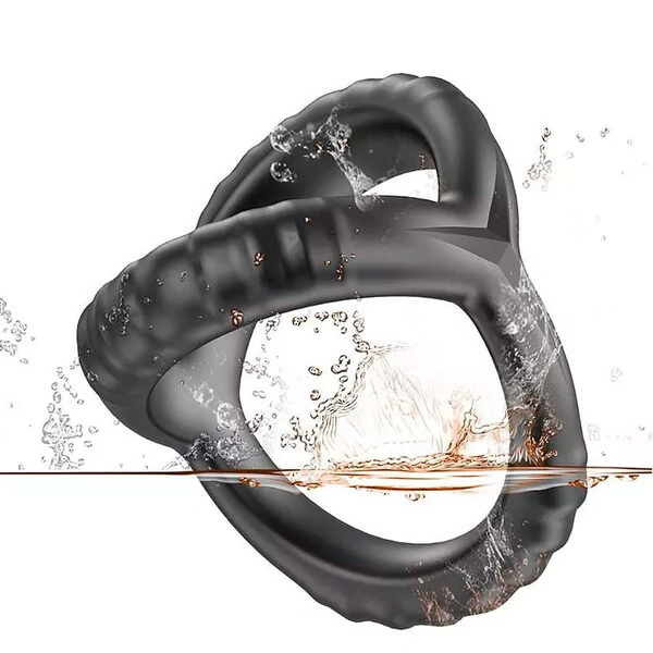 Anel Peniano Duplo para Pênis e Escroto Super Macio e Flexivel