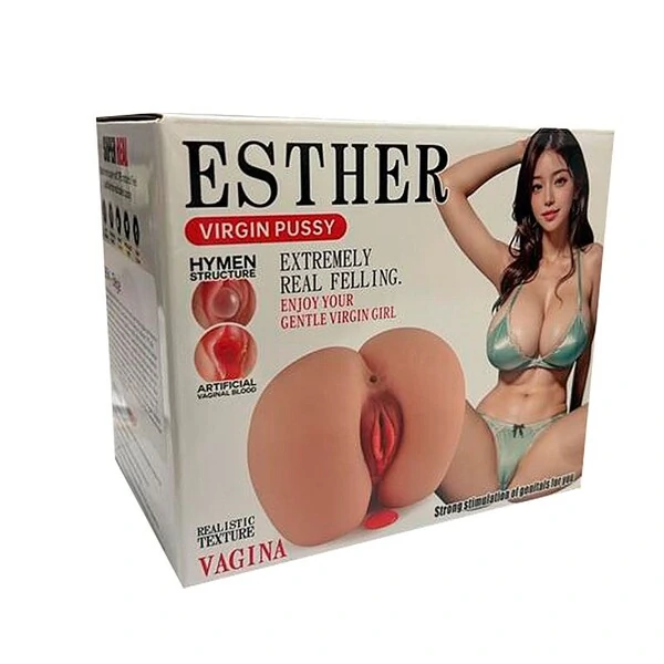 Masturbador Masculino Bunda Vagina Ânus Vibrador e Hímen Virgem