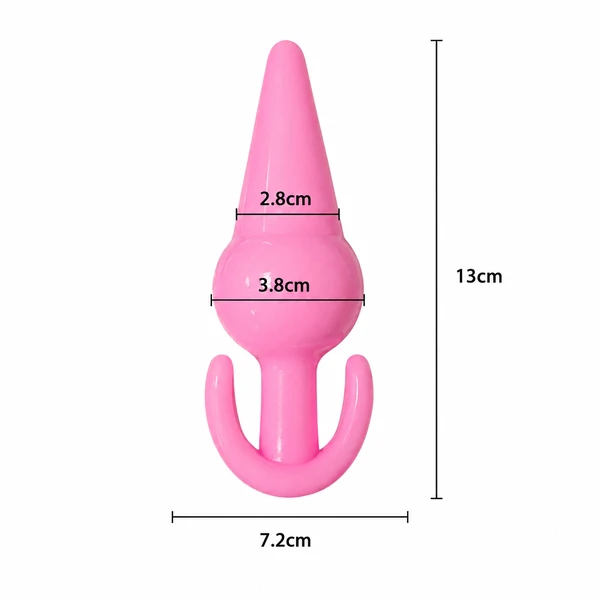 Plug Anal Liso em Silicone Jelly com Base Avantajada 11 cm x 3,5 cm