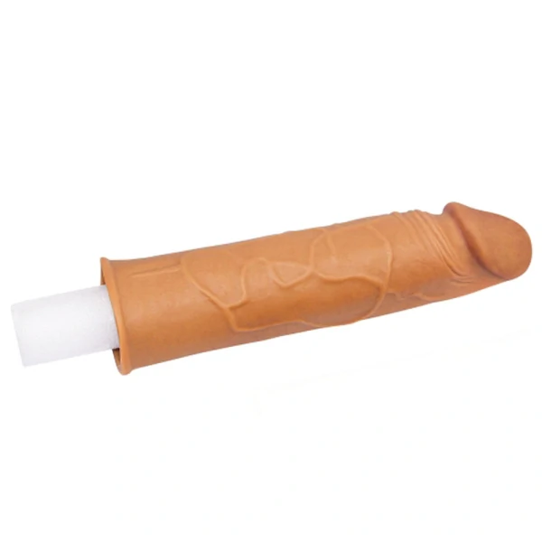 Capa Peniana com Extensor de 2,5 cm Pleasure X-Tender 17 cm x 3,5 cm
