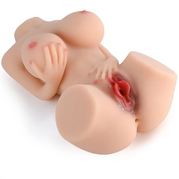 Masturbador Masculino Meio Corpo Vagina Ânus Cyberskin Macio