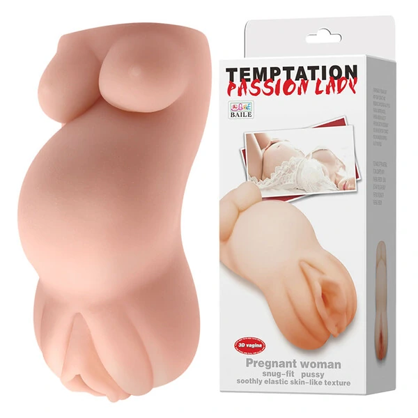 Mini Masturbador Masculino Texturizado - Pregnant Woman