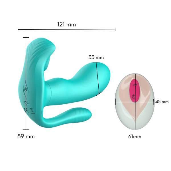 Vibrador Calcinha com Controle Remoto e Aquecimento