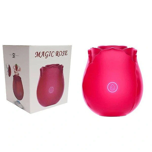 Vibrador Rosa Estimulador de Clitóris com 10 modos de Pulsação