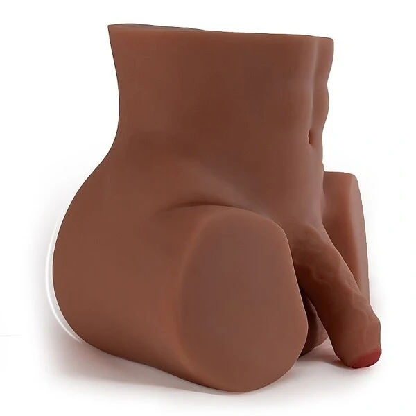 Meio Corpo Masculino Masturbador Ânus Apertado Texturas