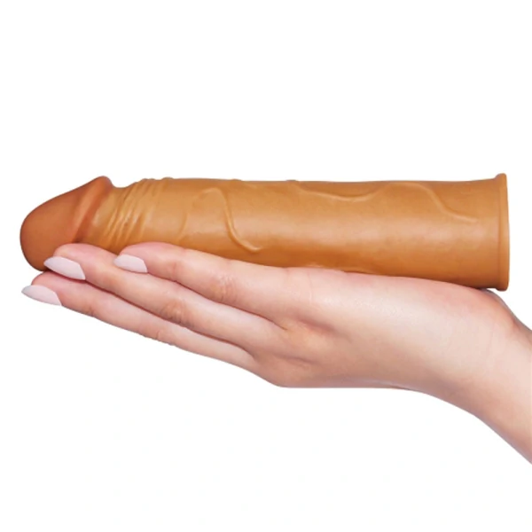 Capa Peniana com Extensor de 2,5 cm Pleasure X-Tender 17 cm x 3,5 cm
