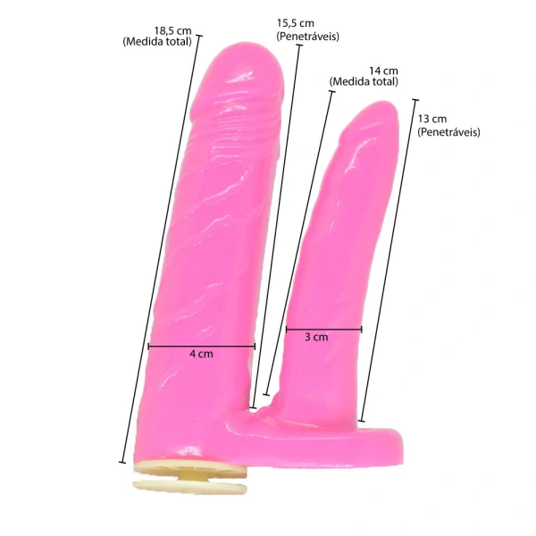 Cinta Peniana Avantajada e Plug com Vértebras 18,5 cm x 4 cm
