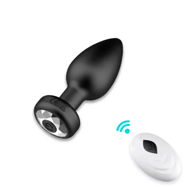 Plug Anal em Silicone - Vibrador Estimulador e Controle Remoto