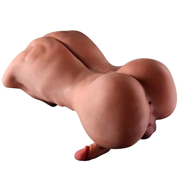 Boneco Sexual Masturbador Homem Meio Corpo Em Cyberskin Grande Ânus Moreno