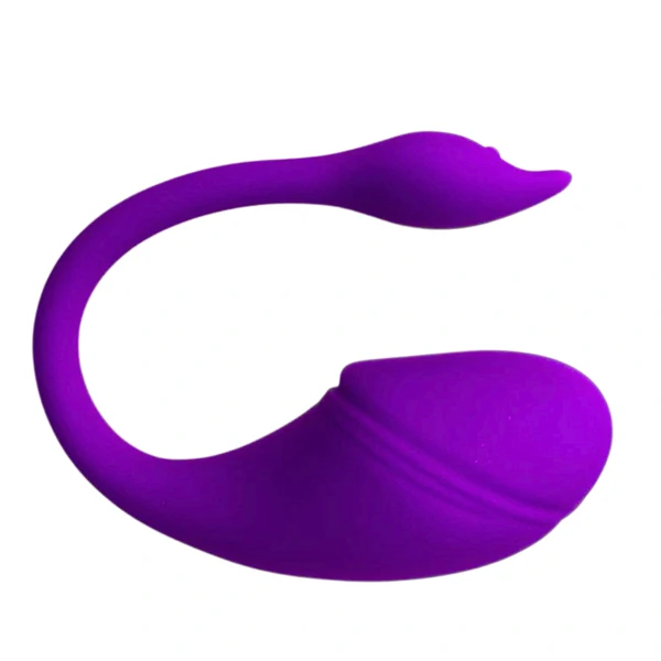 Vibrador de Casal em Silicone Aveludado Controle por Aplicativo