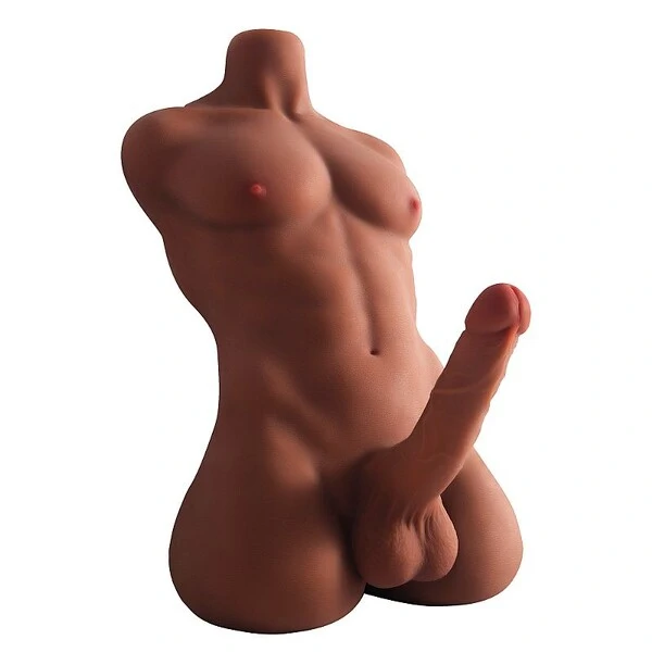 Boneco Homem Meio Corpo Pênis com Vértebra Ânus Penetrável