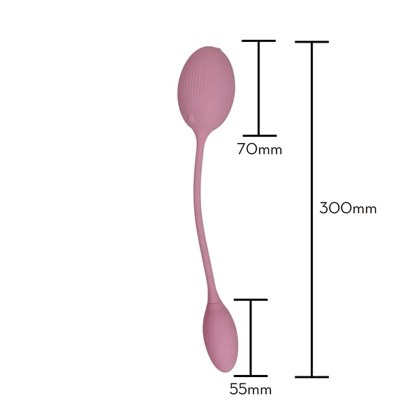 Vibrador Estimulador Clitoriano Duplo por Aplicativo Recarregável Toque Aveludado