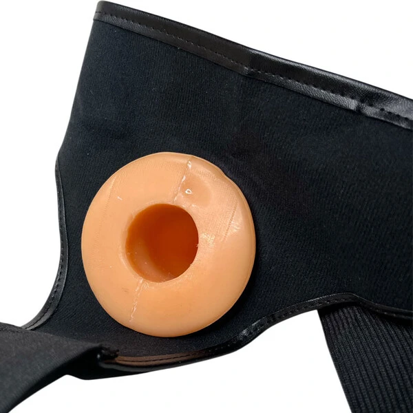 Capa Peniana com Pênis Oco e Veias Salientes Cinta Elástica- Bondage Sleeve