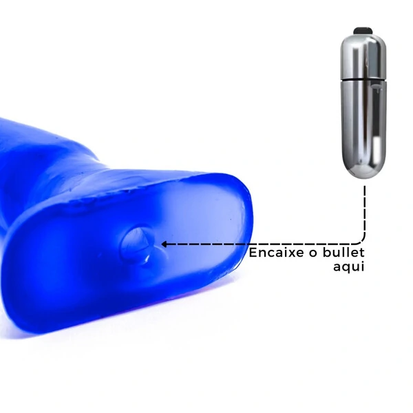 Kit de Plug Anal de Silicone Dilatadores com Vibrador Bullet - 6 Peças + Vibrador