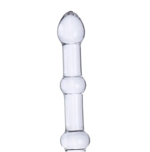 Plug Anal de Vidro Dildo Estimulador Formato de Lua