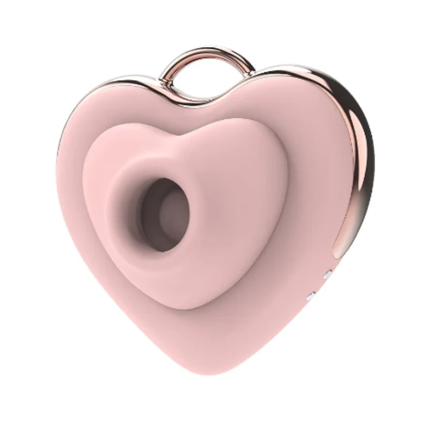 Vibrador Sugador de Clitóris em Formato Colar de Coração