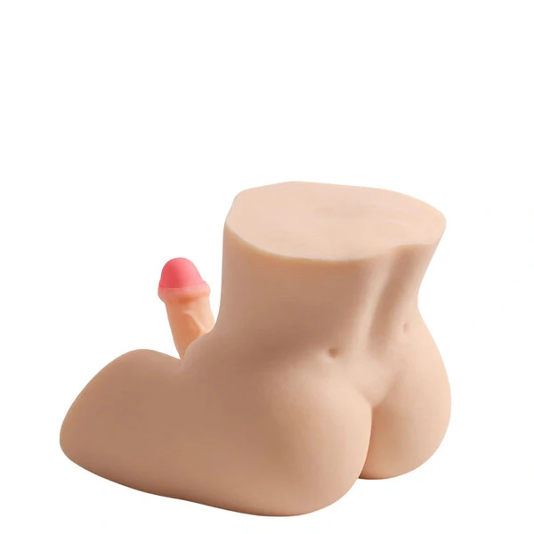 Masturbador Bumbum Masculino com Pênis Realístico e Glande Encoberta