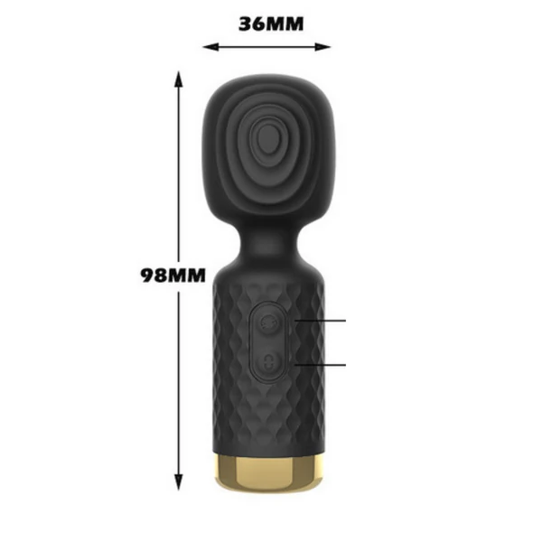 Mini Vibrador Massageador Multivelocidade com Toque Aveludado