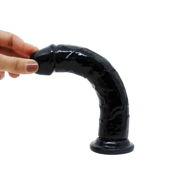 Prótese Peniana Dildo em Silicone com Ventosa