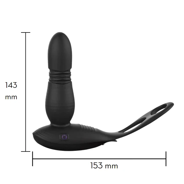 Massageador de Próstata com Vibro e Controle Remoto