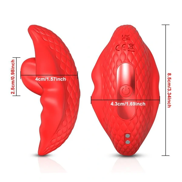 Vibrador em Formato de Boca Estimulador de Clitoris Controle por Aplicativo