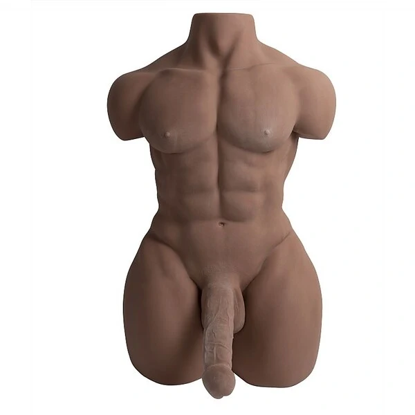 Masturbador Homem Meio Corpo em Cyberskin- Pênis com Vértebra 22,5 kg