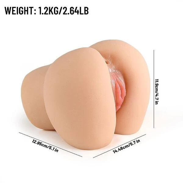 Masturbador Masculino Bunda Vagina Ânus Vibrador e Hímen Virgem