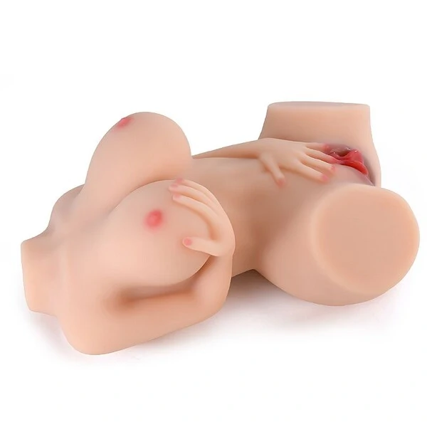 Masturbador Masculino Meio Corpo Vagina Ânus Cyberskin Macio