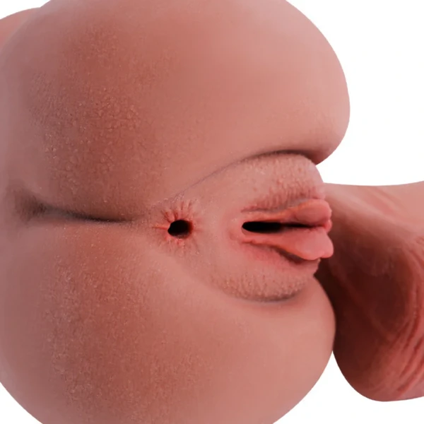 Masturbador Hermafrodita Corpo Realístico Vagina Ânus Pênis