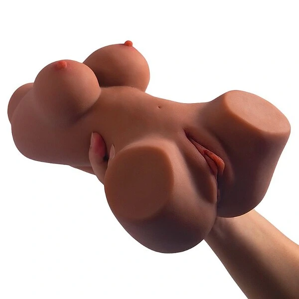 Masturbador Masculino Super Realístico Meio Corpo em Cyberskin Vagina e Ânus