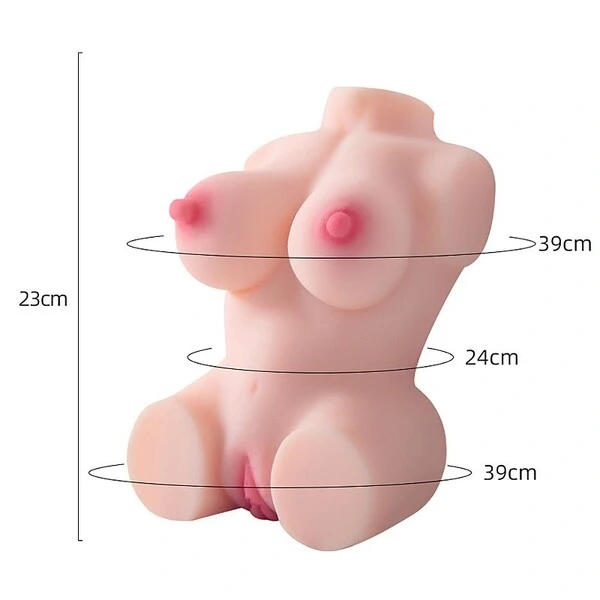 Mini Boneca Corpo Feminino Vagina e Ânus Masturbador Masculino