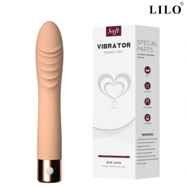 Vibrador Formato de Pênis Recarregável Daisy - Super Soft - Lilo