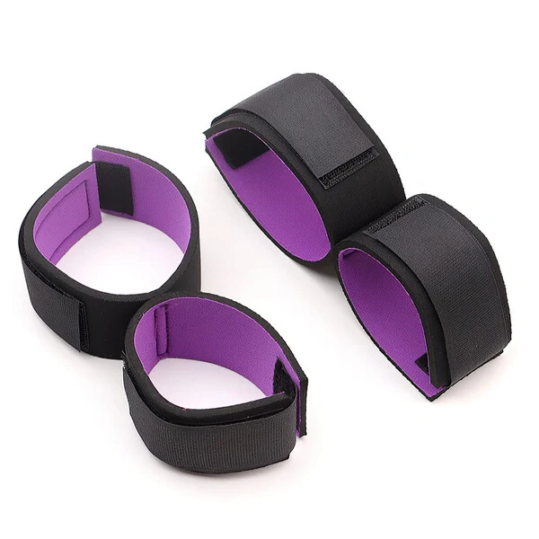 Kit Sado BDSM Algemas de Mãos e Pés