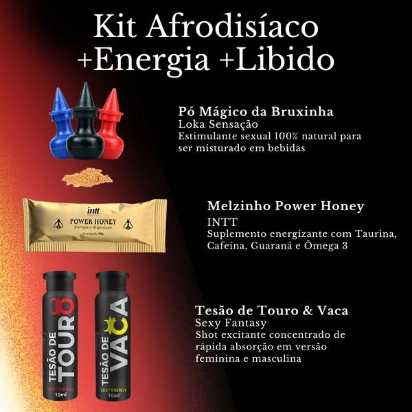 Kit Afrodisíaco +Energia +Libido