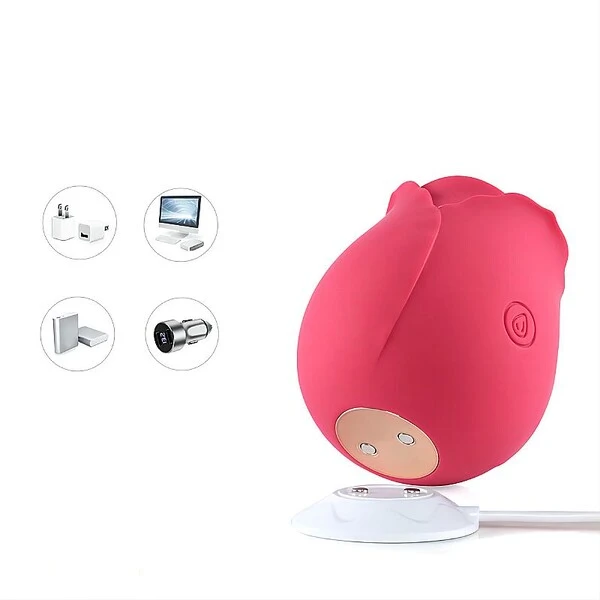 Vibrador Estimulador de Clitóris em Formato de Rosa - Flower