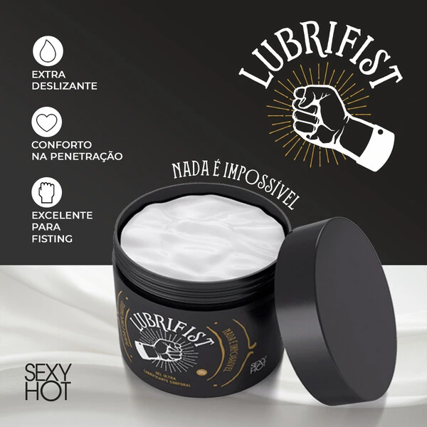 Gel Lubrificante Lubrifist Íntimo Extra Deslizante para Fisting 500g